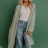 Endless Cuddles Knit Duster Cardigan in Sage Image - 1