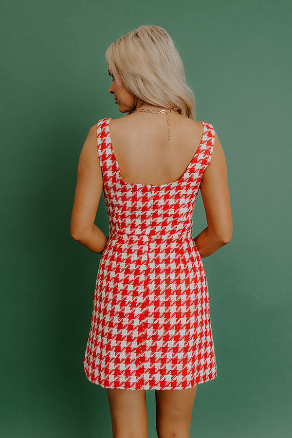 Feeling Cheerful Tweed Mini Dress Image - 4