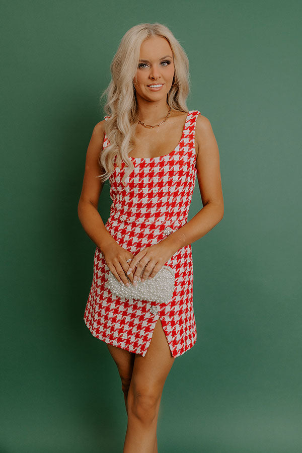 Feeling Cheerful Tweed Mini Dress Image - 5