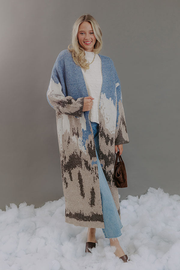 Mountain Top Resort Knit Duster Cardigan Image - 1