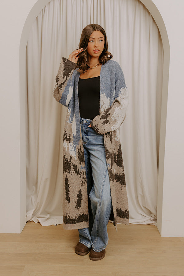 Mountain Top Resort Knit Duster Cardigan Image - 2