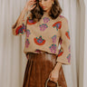 Autumn Charm Floral Sweater Top Image 1