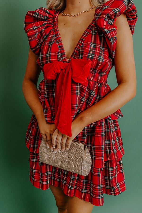 Pretty in Plaid Tiered Mini Dress Image - 2