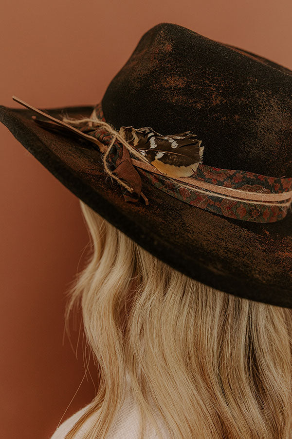 Nashville Nights Distressed Felt Cowboy Hat Image - 3