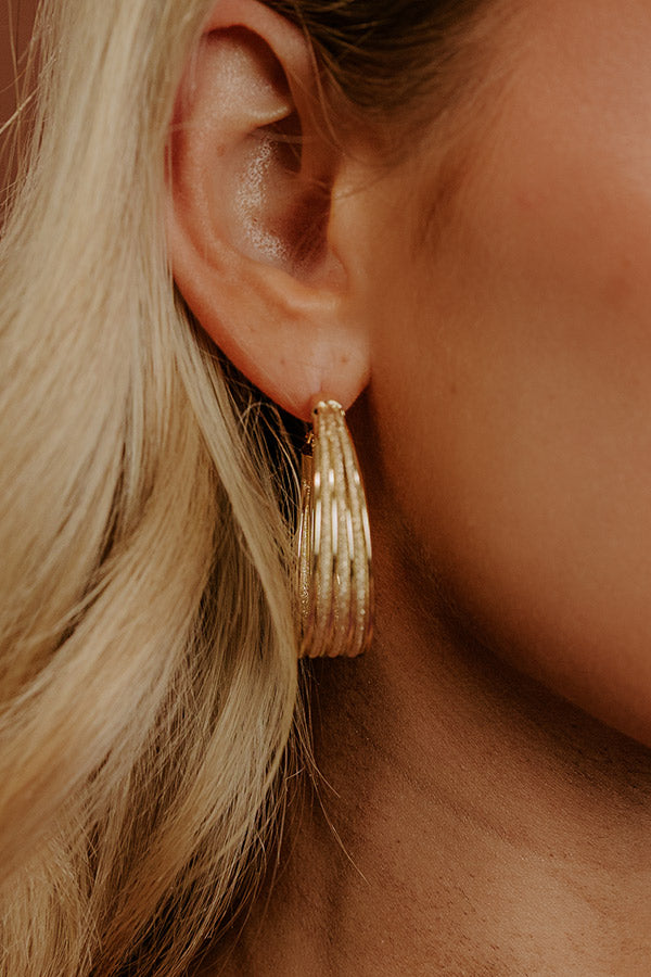 Secret Circle Hoop Earrings Image - 2