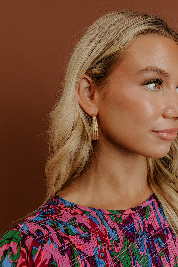 Secret Circle Hoop Earrings Image - 1