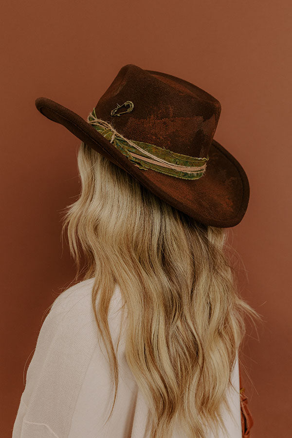 Austin Nights Distressed Felt Cowboy Hat Image - 1