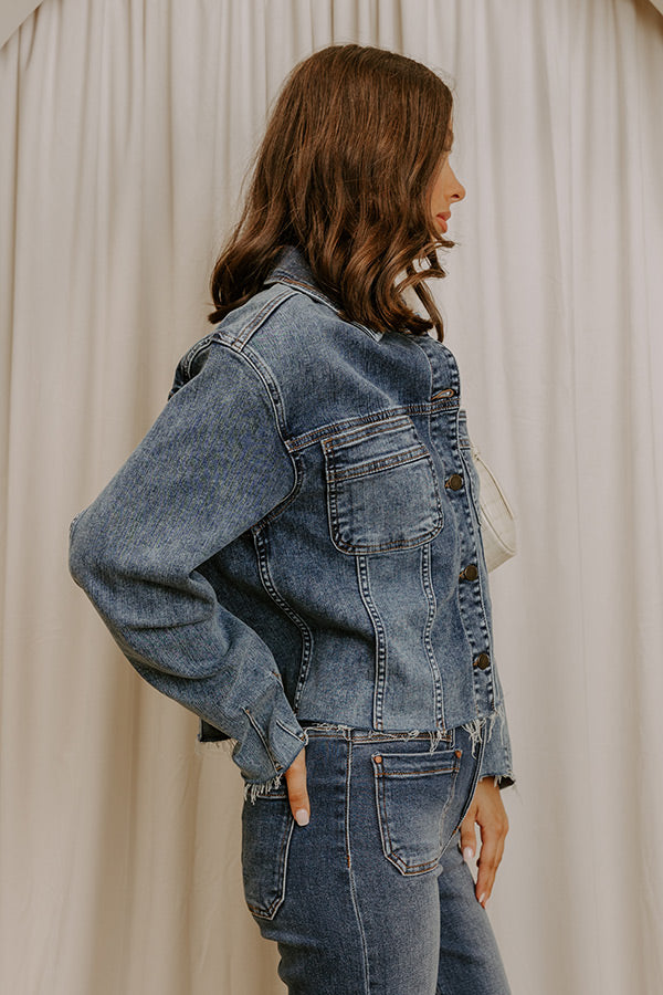 Just USA Hallie Denim Jacket Image 5