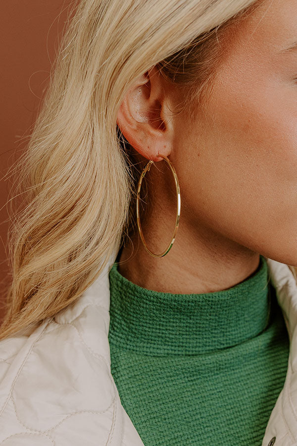 Inner Circle Hoop Earrings Image - 1