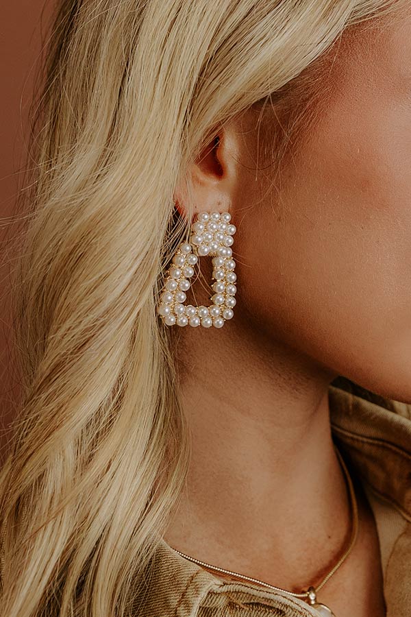 Charming Glance Pearl Drop Earrings Image - 1