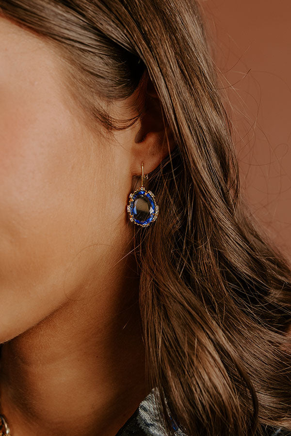 Ocean Eyes Cubic Zirconia Drop Earrings Image - 1