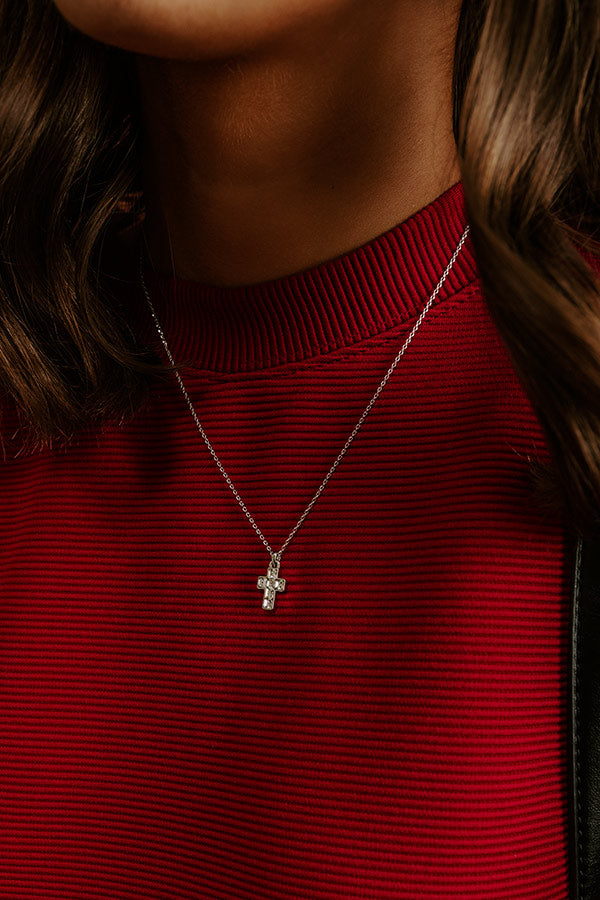 Unconditional Love Cubic Zirconia Necklace in Silver Image - 1