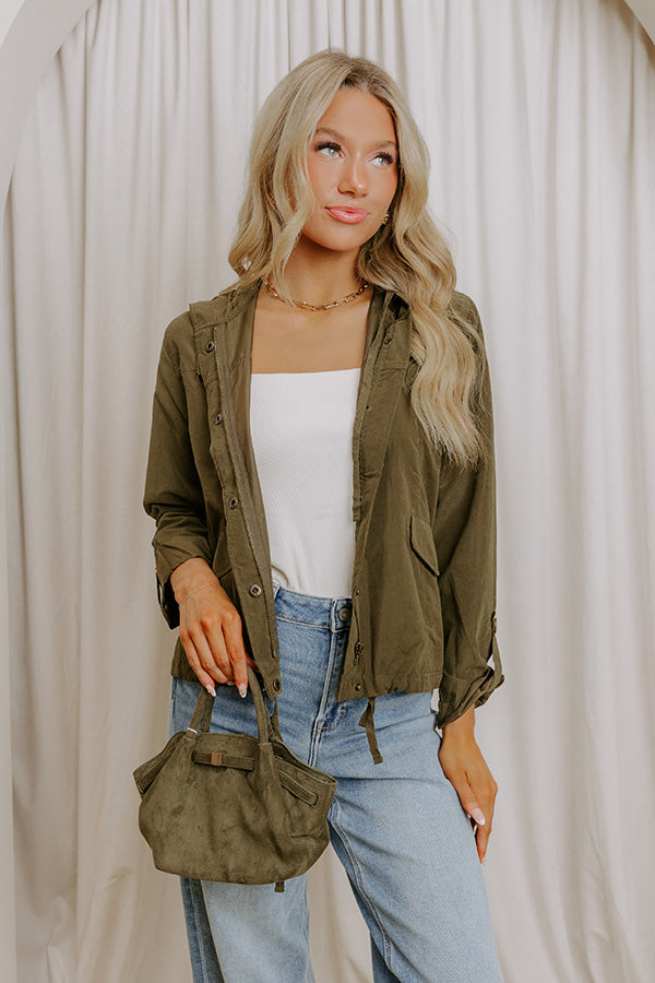 Fifth and Fall Lightweight Jacket in Martini Olive Image 5