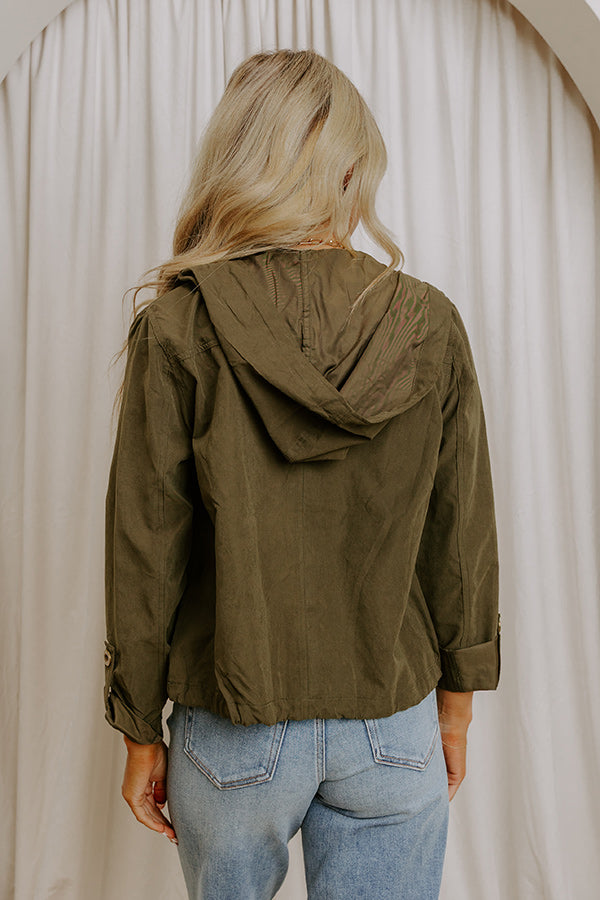 Fifth and Fall Lightweight Jacket in Martini Olive Image 3