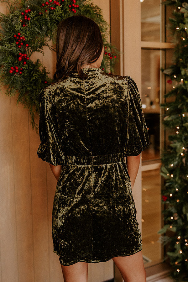 Make An Entrance Velvet Mini Dress Image - 5