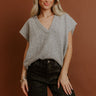 Storybook Charm Knit Vest Top in Grey Image - 1