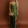 Glamour Galore Satin Maxi Dress Image - 1