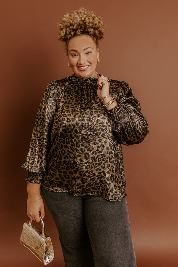 City Light Muse Metallic Leopard Top Curves Image - 2