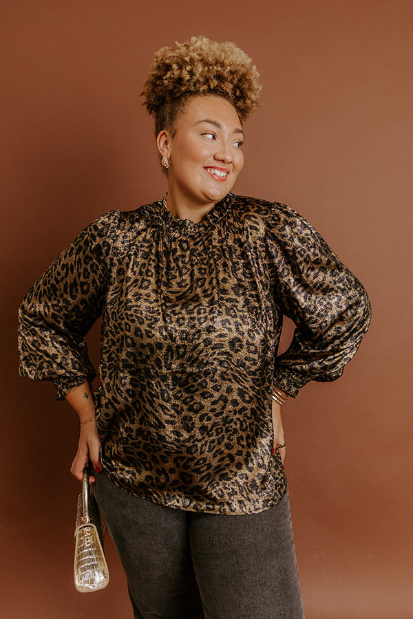 City Light Muse Metallic Leopard Top Curves Image - 3