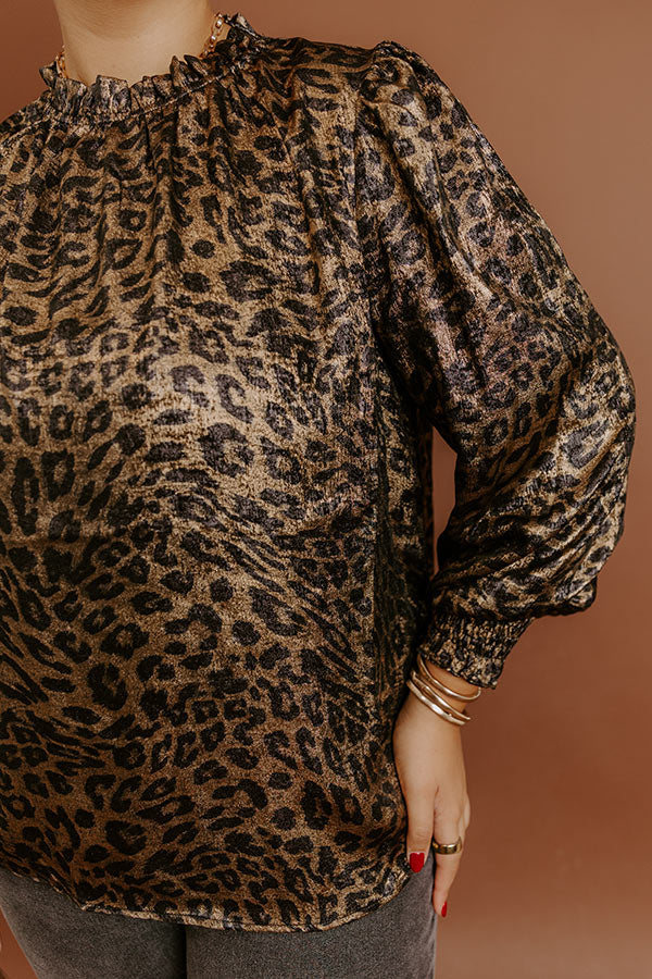 City Light Muse Metallic Leopard Top Curves Image - 5