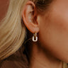 Love Link Huggie Earrings Image - 1