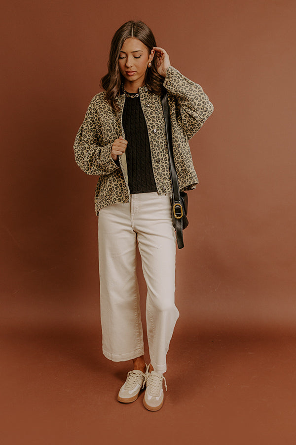 Concrete Jungle Denim Leopard Jacket Image - 2