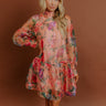 Sweet Serenade Floral Organza Mini Dress Image - 1