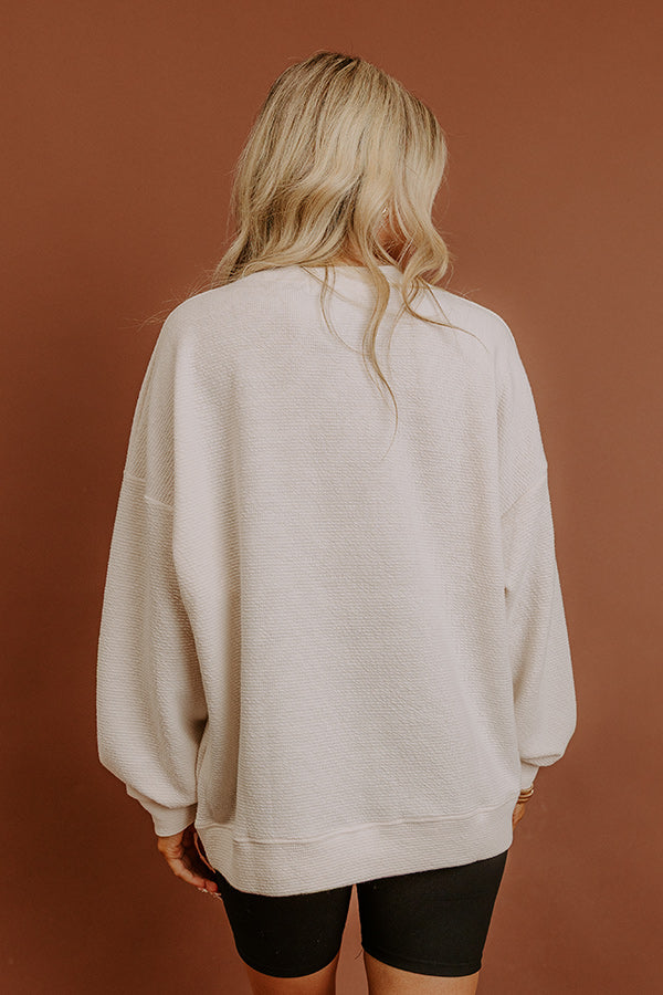 Arkansas Waffle Knit Long Sleeve Top Image - 4