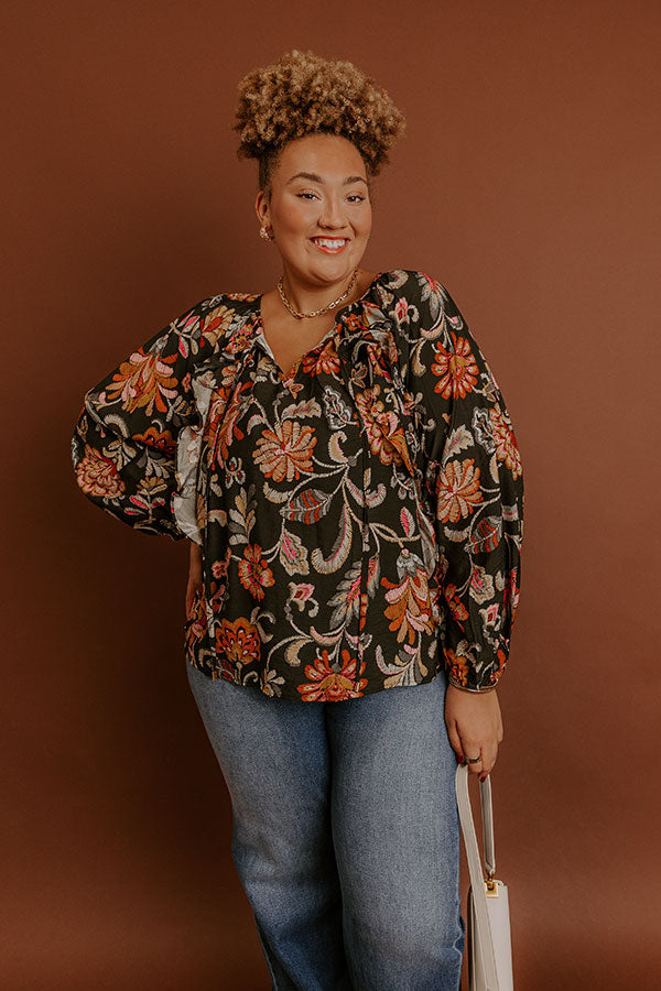 Sweet Serenade Floral Shift Top Curves Image - 4