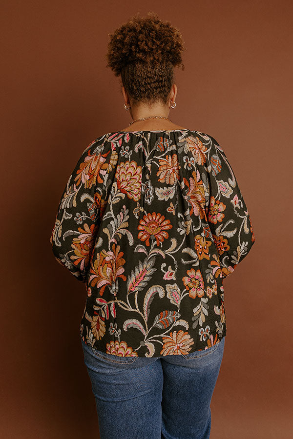 Sweet Serenade Floral Shift Top Curves Image - 2