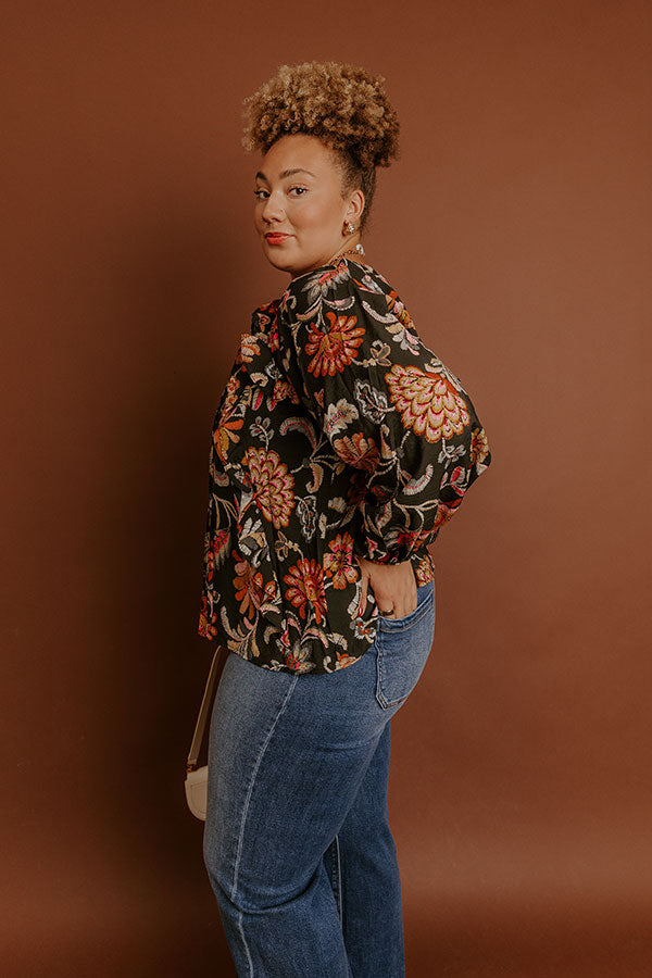 Sweet Serenade Floral Shift Top Curves Image - 3