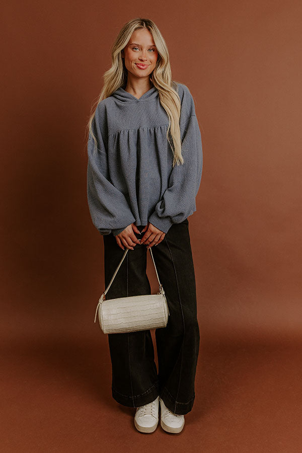 Coffee Run Waffle Knit Sweater Image - 2