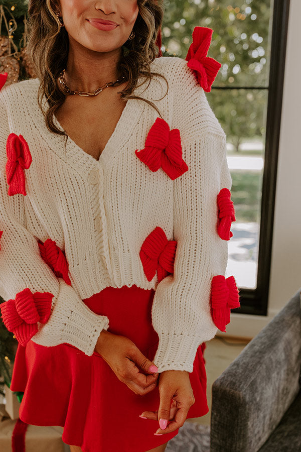 Wrapped In Bows Knit Cardigan Image - 3
