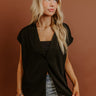 Chic Routine Oversized Vest Top in Black Image - 1