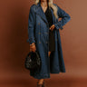 Fashion Week Denim Trench Coat Image - 1