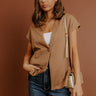 Chic Routine Oversized Vest Top in Mocha Image - 1