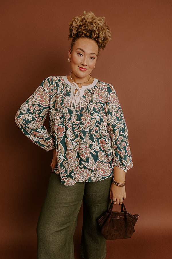 Feeling Dreamy Floral Shift Top Curves Image - 3