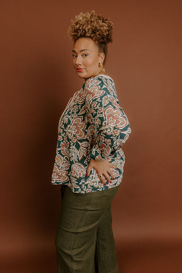 Feeling Dreamy Floral Shift Top Curves Image - 5