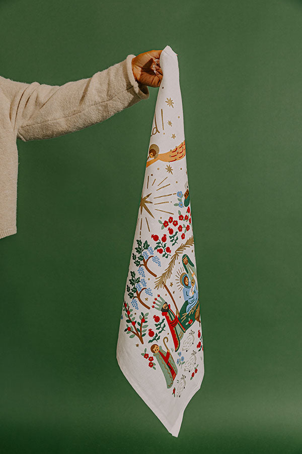 Rifle Paper Co. Nativity Holiday Tea Towel Image - 2