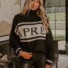 Apres Ski Lodge Knit Sweater in Black Image - 1