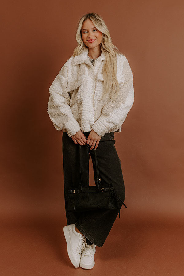 The Cozy Edit Sherpa Jacket Image - 2