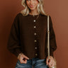 Bistro Cutie Knit Cardigan in Dark Chocolate Image - 1