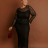 Twilight Muse Lace Maxi Dress in Black Curves Image - 1