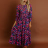 Vineyard Escape Smocked Floral Midi Dress Image - 1