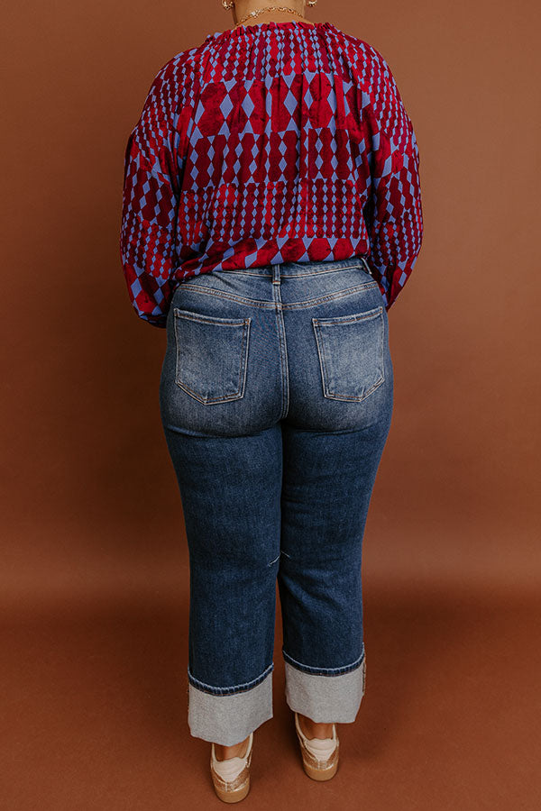 RISEN Kristy High Waist Straight Leg Jean Curves Image - 4