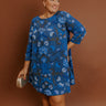 Estate Muse Floral Mini Dress Curves Image - 1