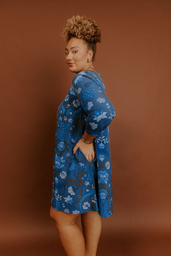 Estate Muse Floral Mini Dress Curves Image - 4