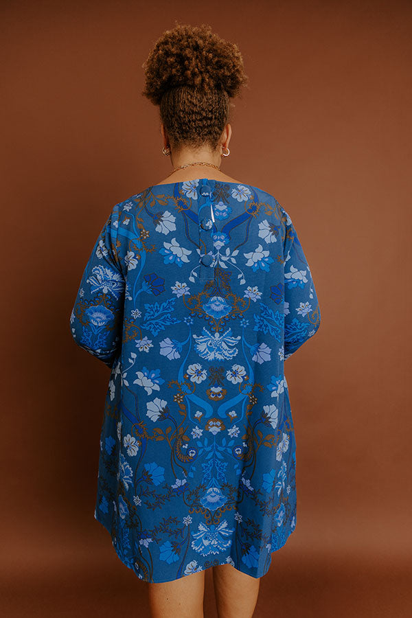 Estate Muse Floral Mini Dress Curves Image - 5