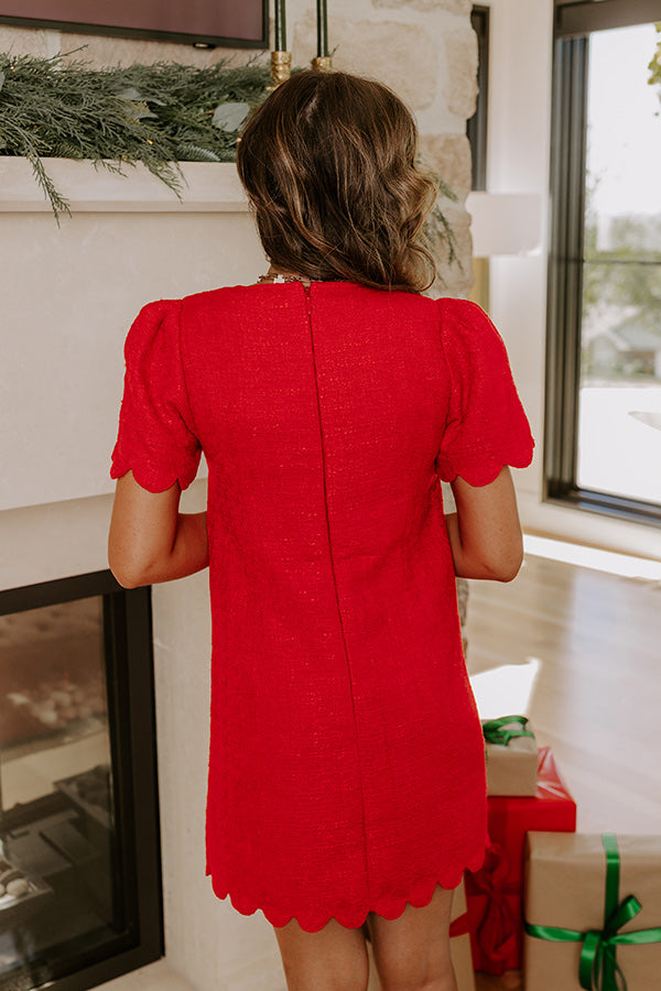 The Darling Edit Tweed Knit Mini Dress Image - 5