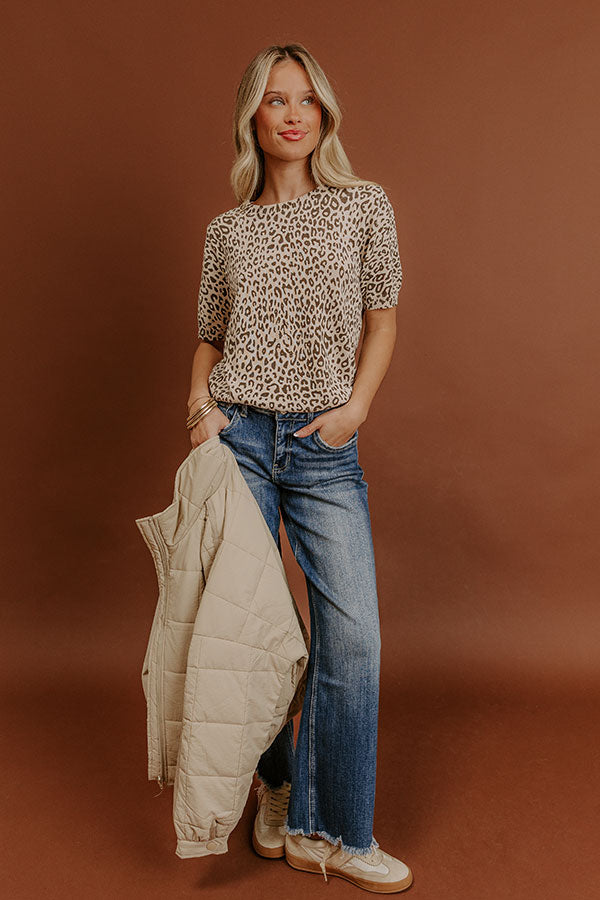 Rooftop Chic Leopard Knit Top Image - 1